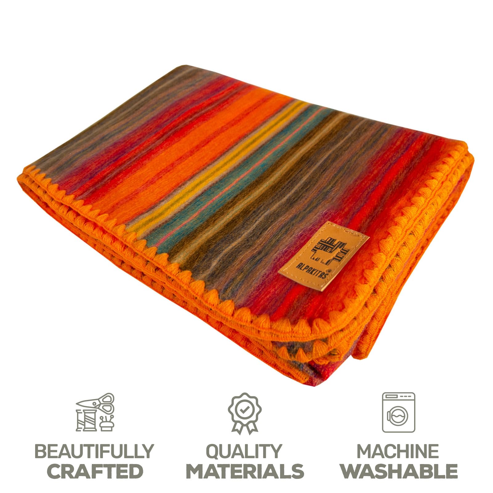 Amazon｜アルパカウールブランケット - クイーンサイズベッド